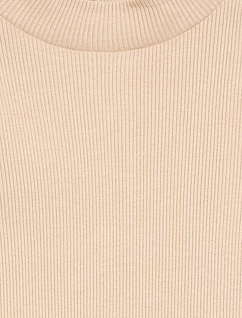 Sous-pull en maille côtelée