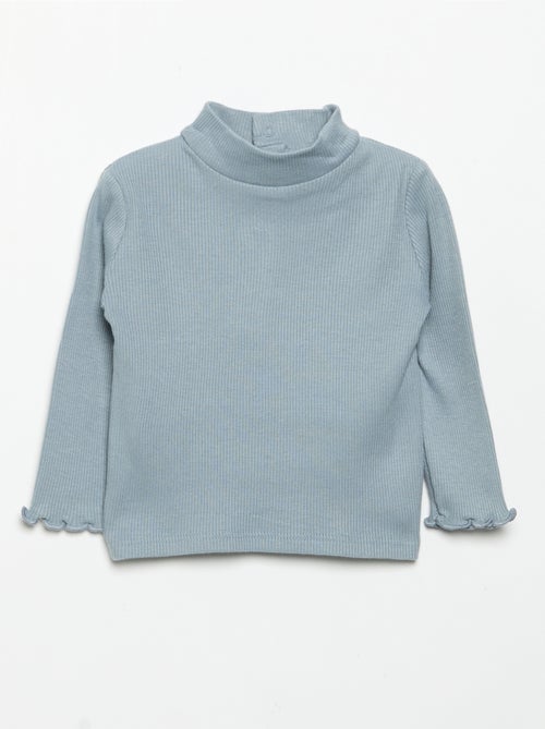 Sous-pull en maille côtelée - Kiabi Sous-pull en maille côtelée - Kiabi
