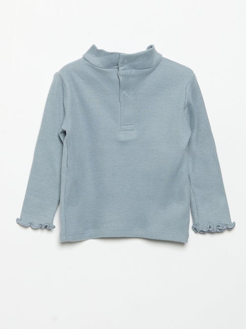 Sous-pull en maille côtelée - Kiabi Sous-pull en maille côtelée - Kiabi