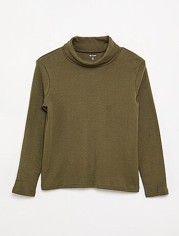 Sous-pull en maille côtelée