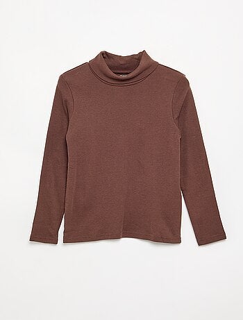 Sous-pull en maille côtelée