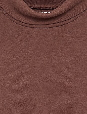Sous-pull en maille côtelée