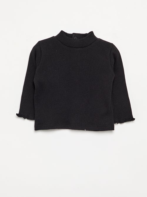 Sous-pull en maille côtelée - Kiabi