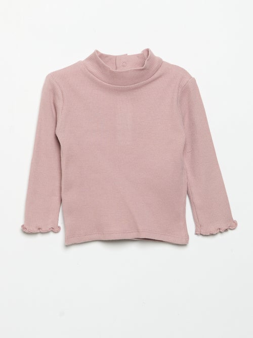 Sous-pull en maille côtelée - Kiabi Sous-pull en maille côtelée - Kiabi