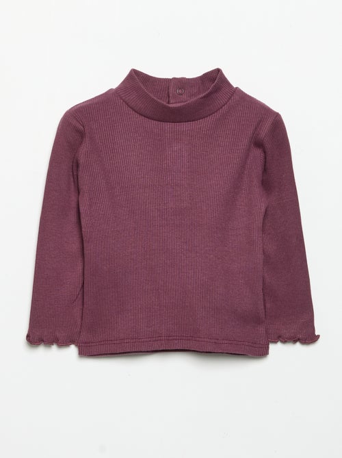Sous-pull en maille côtelée - Kiabi Sous-pull en maille côtelée - Kiabi