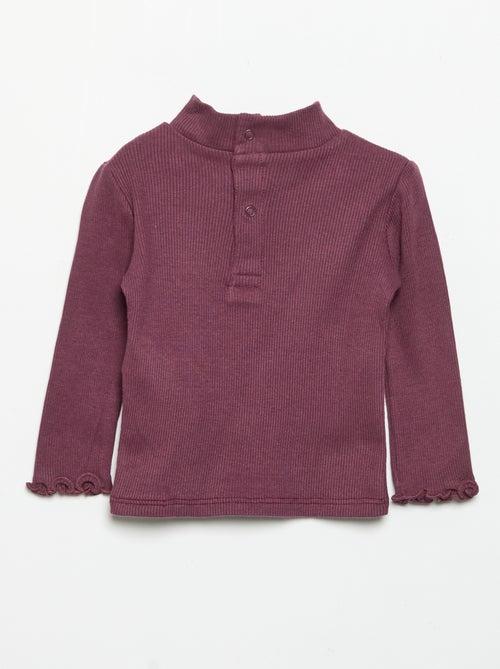 Sous-pull en maille côtelée - Kiabi Sous-pull en maille côtelée - Kiabi