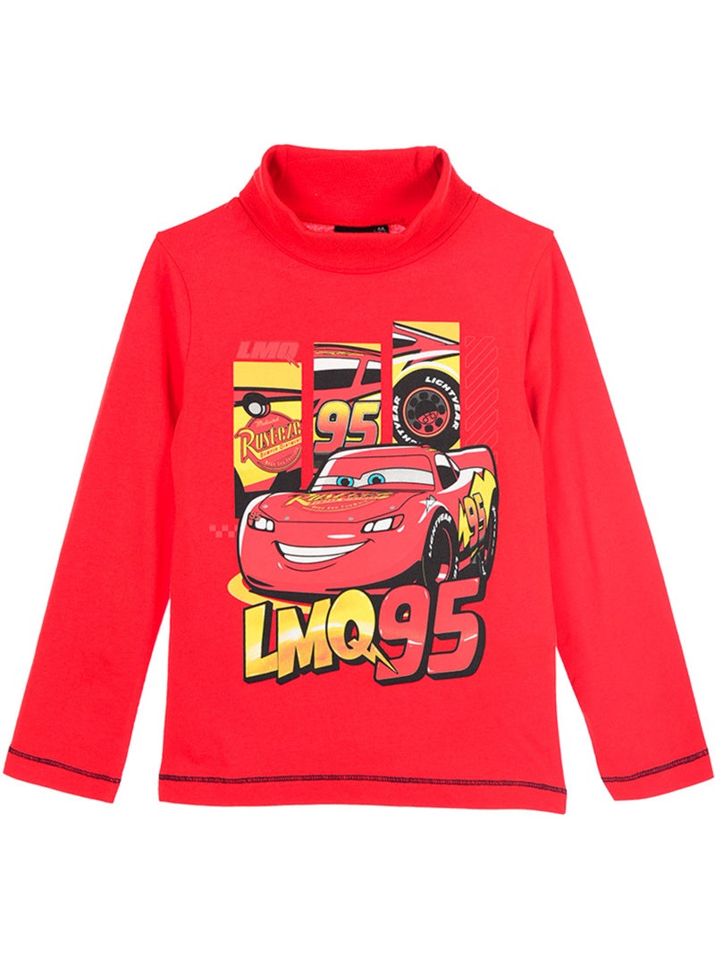 Sous-pull   garçon cars - licence officielle Rouge - Kiabi