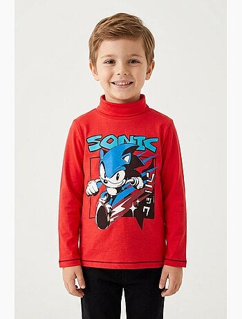 Sous-pull garçon sonic - licence officielle