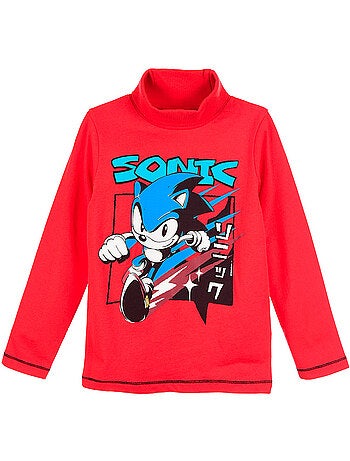 Sous-pull garçon sonic - licence officielle