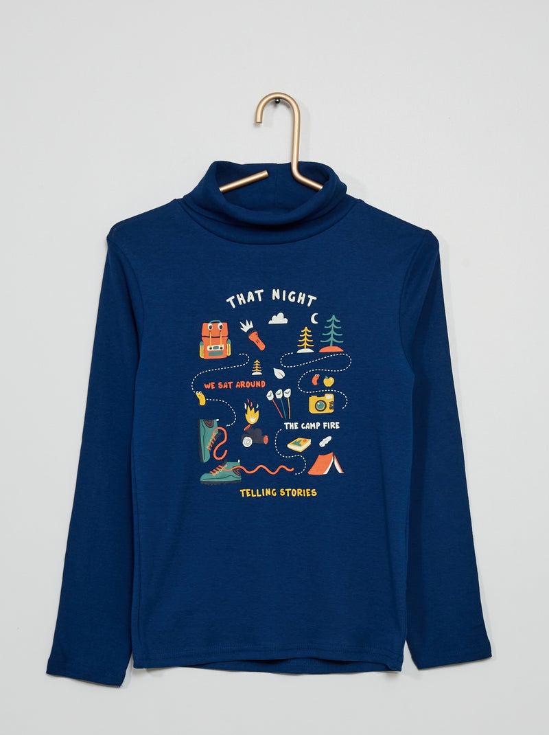 Sous-pull imprimé BLEU - Kiabi