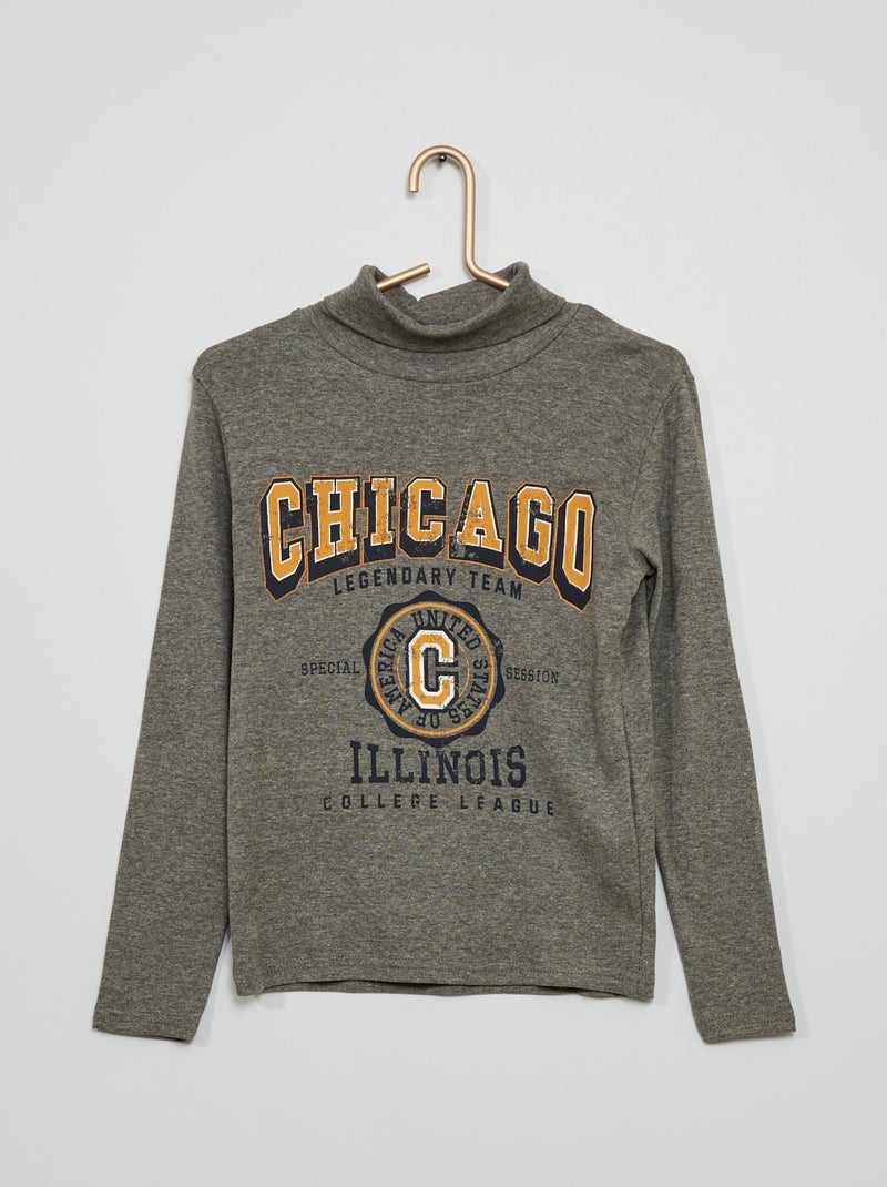 Sous-pull imprimé gris/Chicago - Kiabi