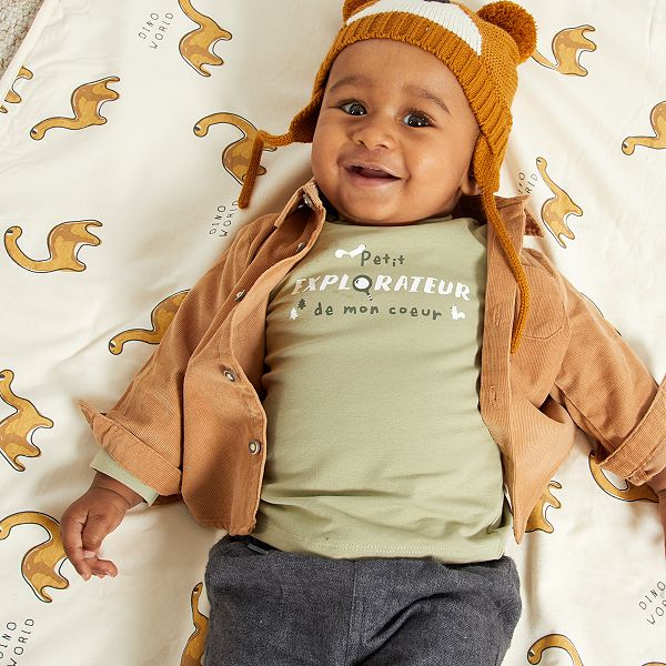 Sous Pull Imprime Bebe Garcon Vert Kiabi 4 00