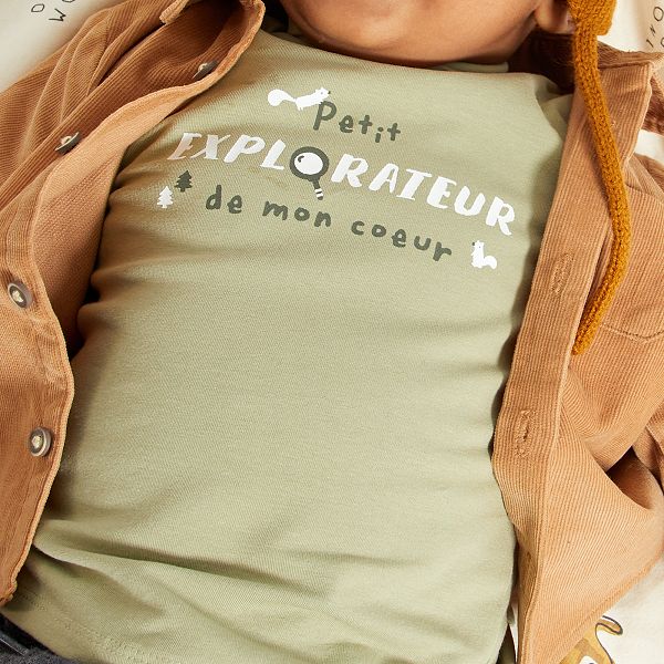 Sous Pull Imprime Bebe Garcon Vert Kiabi 4 00