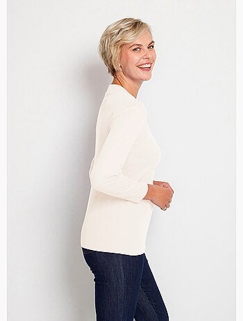 Sous-pull long souple maille douce