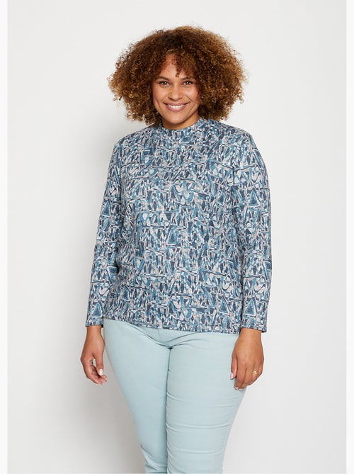 Sous-pull maille chinée extensible - Afibel - Kiabi