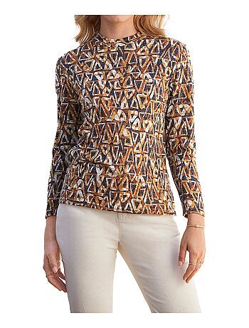 Sous-pull maille chinée extensible