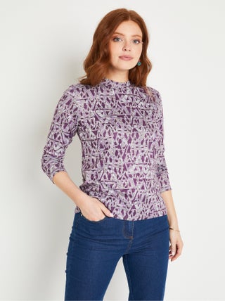 Sous-pull maille chinée extensible