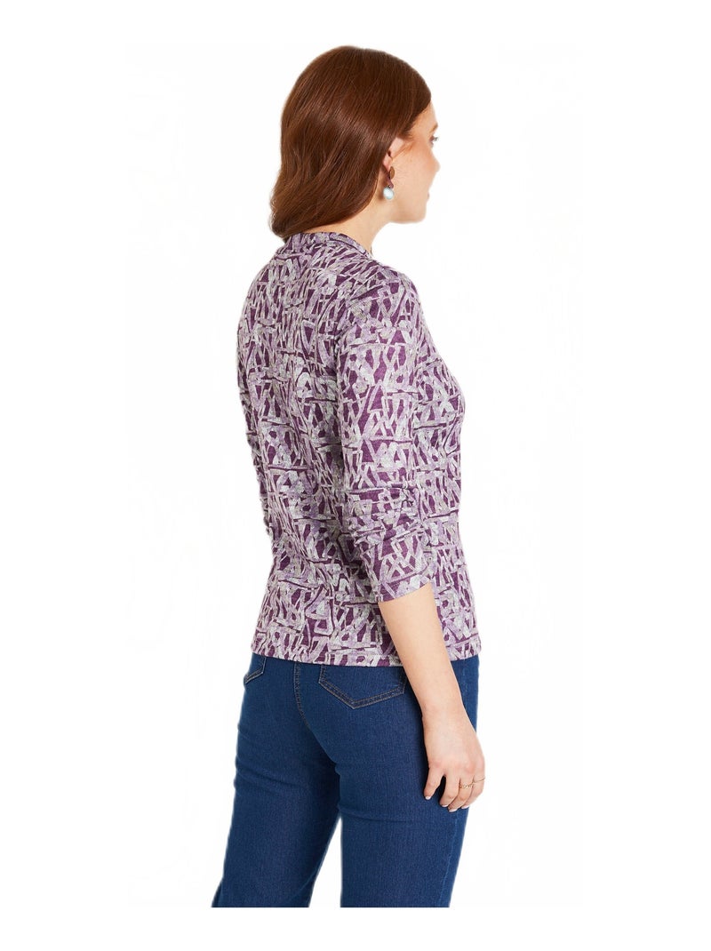 Sous-pull maille chinée extensible Multicolore - Kiabi