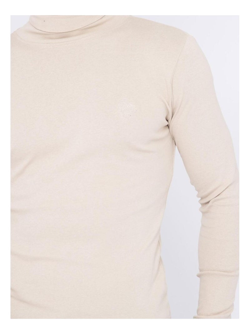 Sous-pull pur coton waren Beige - Kiabi