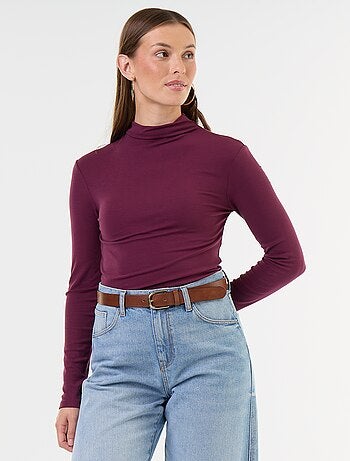 Sous-pull stretch à col roulé
