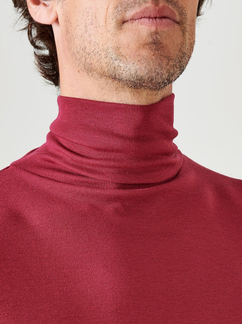Sous-pull Thermolactyl col roulé  thermique - Damart Rouge - Kiabi