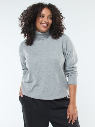 Sous-pull uni avec col roulé