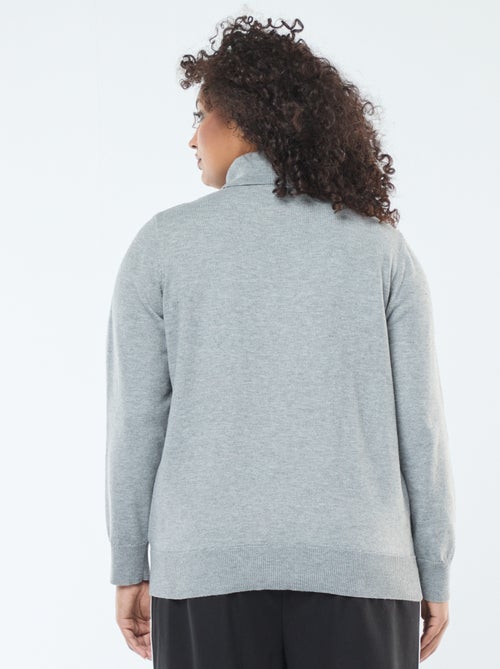 Sous-pull uni avec col roulé - Kiabi