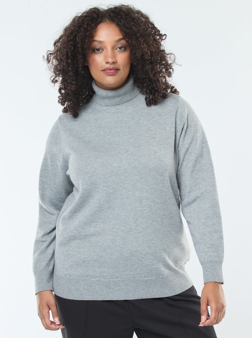 Sous-pull uni avec col roulé - Kiabi