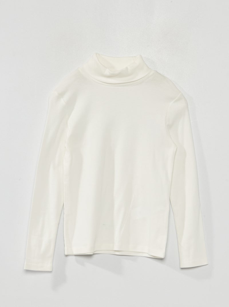 Sous-pull uni blanc - Kiabi