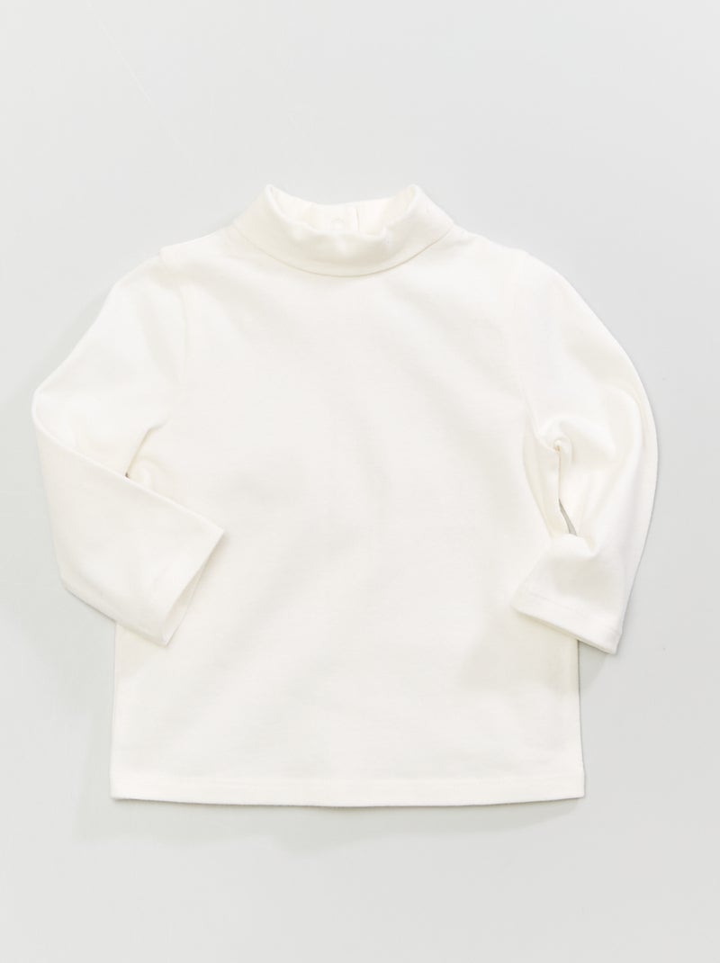 Sous-pull uni blanc - Kiabi