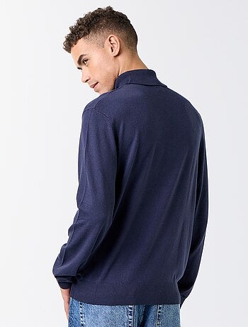 Sous-pull uni en maille fine jauge