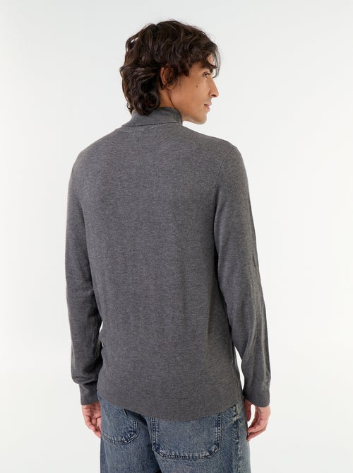 Sous-pull uni en maille fine jauge - Kiabi Sous-pull uni en maille fine jauge - Kiabi