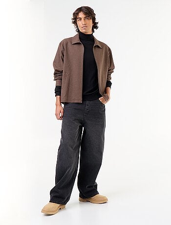 Sous-pull uni en maille fine jauge