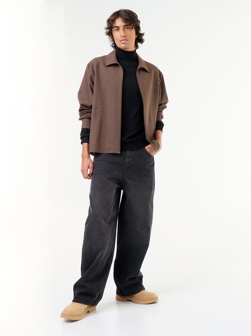 Sous-pull uni en maille fine jauge - Kiabi