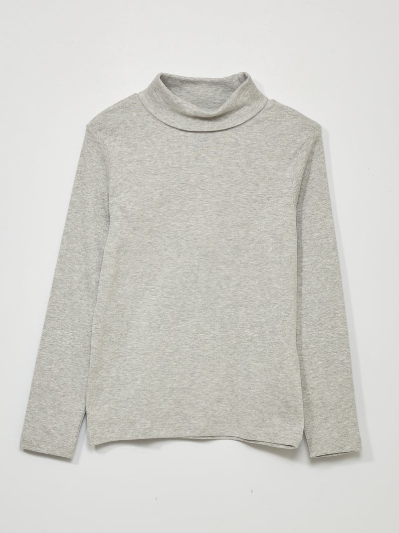 Sous-pull uni Gris - Kiabi