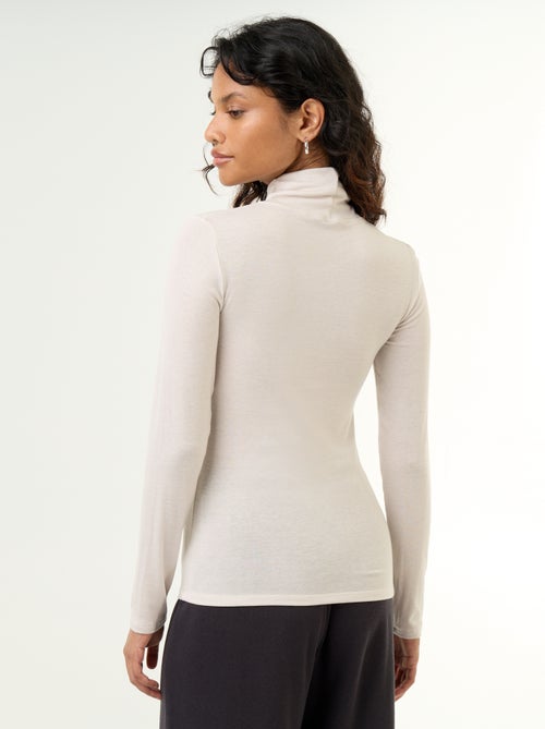 Sous-pull uni laine mélangée - Kiabi Sous-pull uni laine mélangée - Kiabi