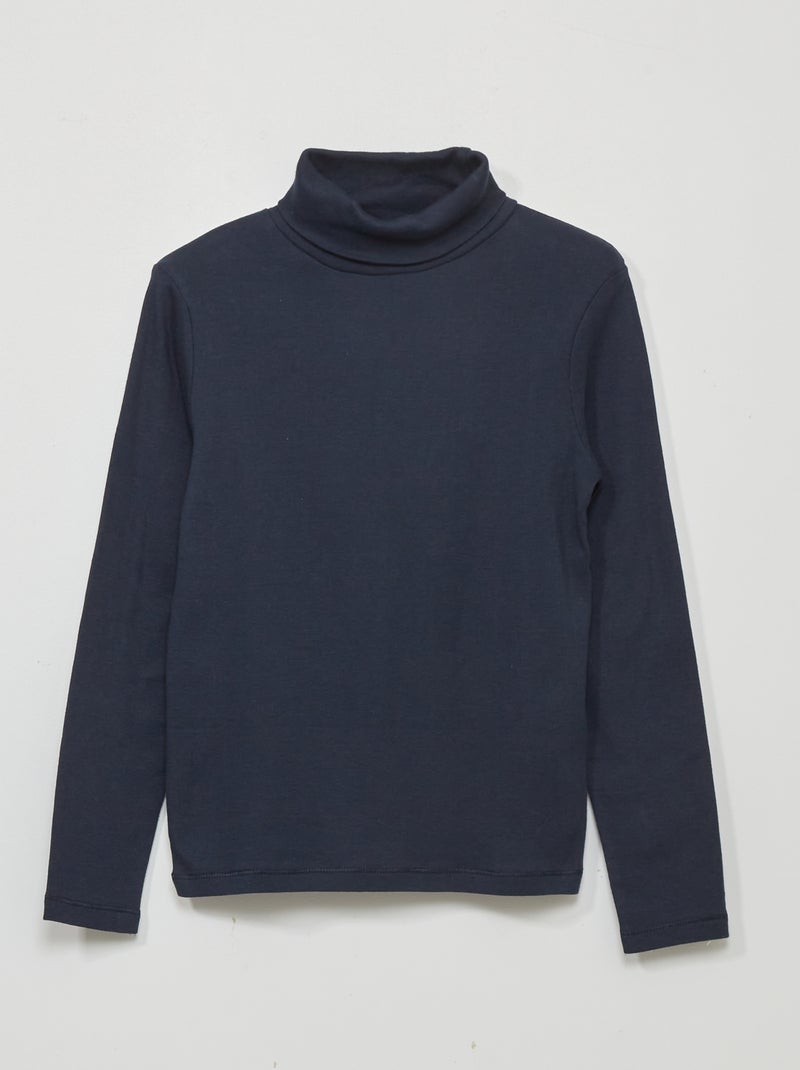 Sous-pull uni Marine - Kiabi