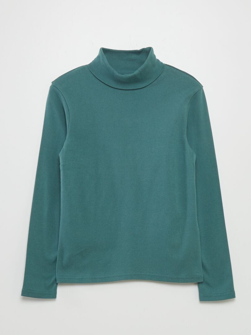 Sous-pull uni Vert - Kiabi