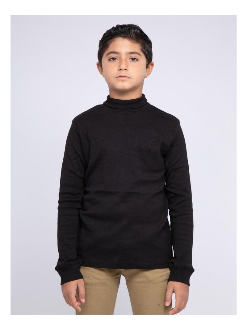SOUS PULL WAREN BOY Noir - Kiabi