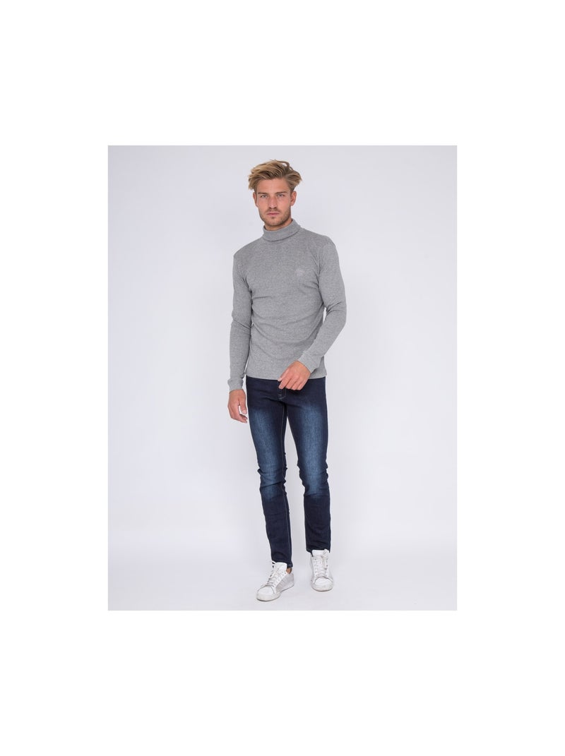 SOUS PULL WAREN Gris chiné - Kiabi