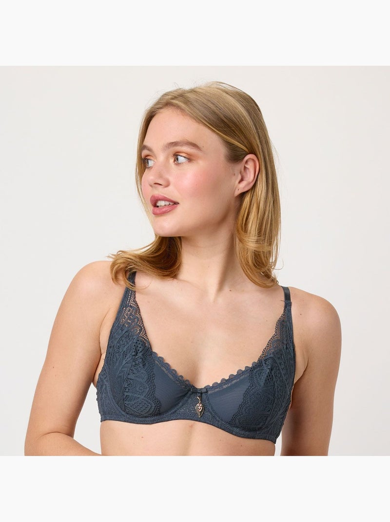 Soutien-gorge à armatures ABEILLE - Pomm'Poire Gris - Kiabi