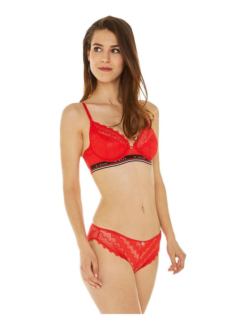 Soutien-gorge à armatures ADELE - Morgan Rouge - Kiabi