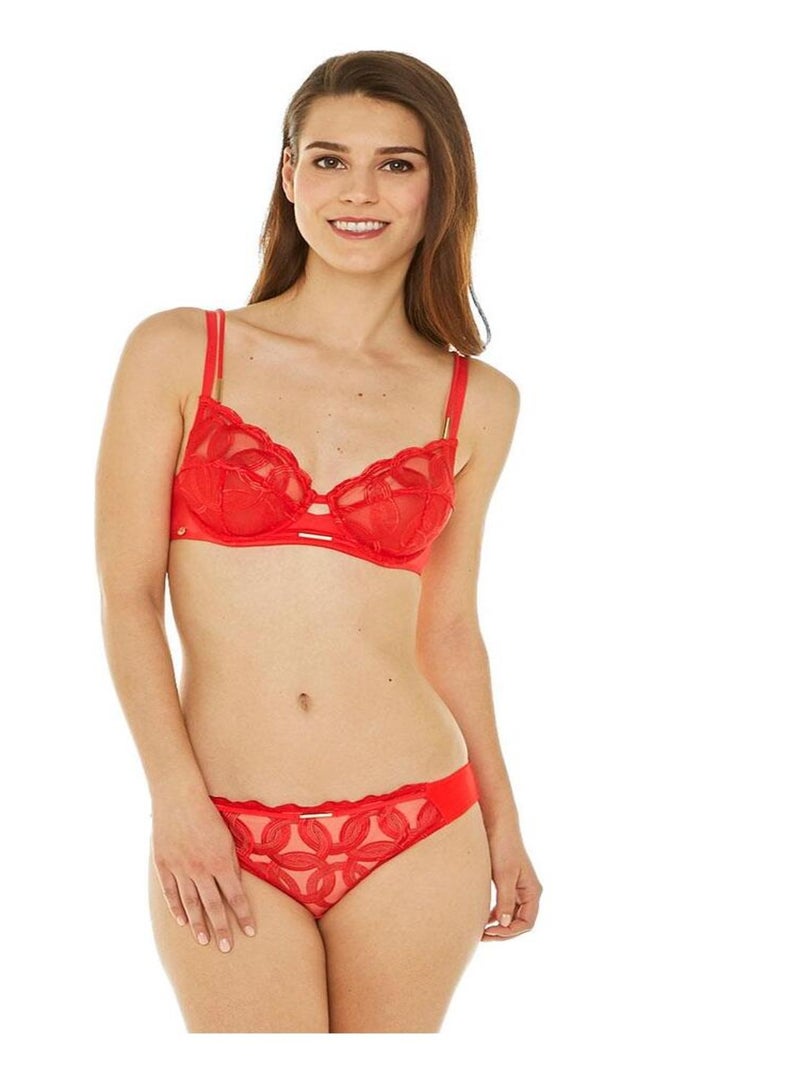 Soutien-gorge à armatures AGATHE - Morgan Rouge - Kiabi
