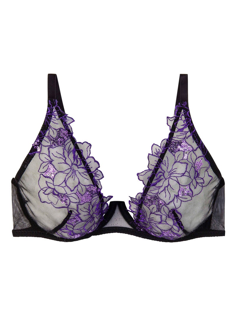 Soutien-gorge à armatures AMANTS - Pomm'Poire Noir - Kiabi