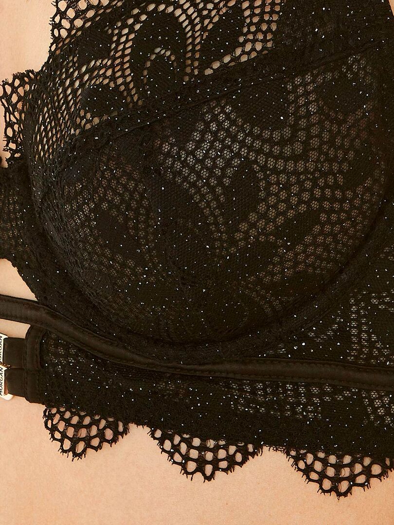 Soutien-gorge avec armatures Katerine Noir/Perle/ Transparent