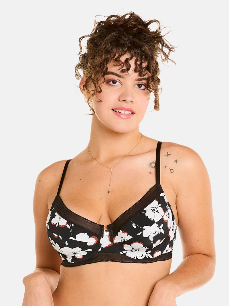 Soutien-gorge à armatures COOKIE - Camille Cerf & Pomm'Poire Noir - Kiabi