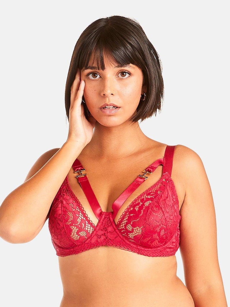 Soutien-gorge à armatures DANGER - Pomm'Poire Rouge - Kiabi