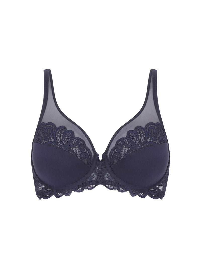 Soutien-gorge à armatures DENTELLE ENVOÛTANTE Bleu nuit - Kiabi