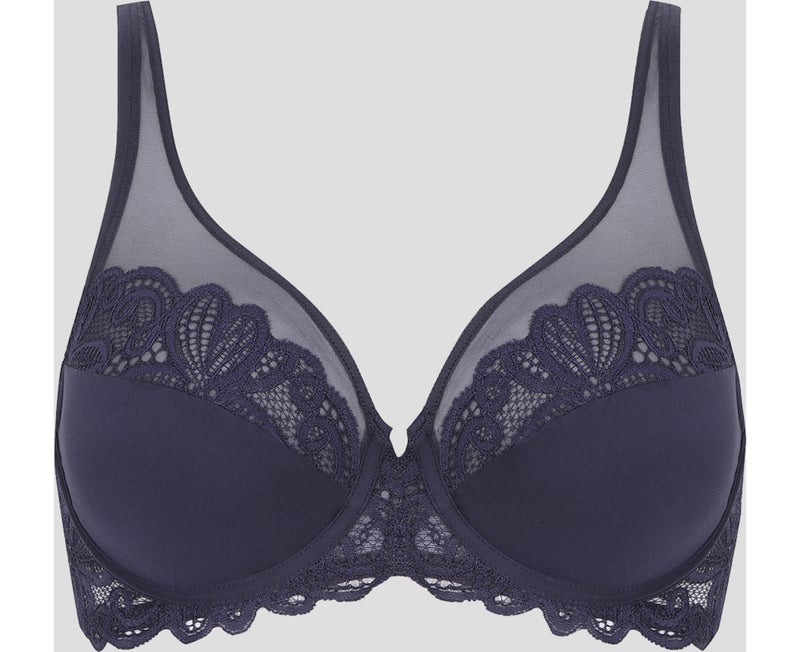 Soutien-gorge à armatures DENTELLE ENVOÛTANTE Bleu nuit - Kiabi