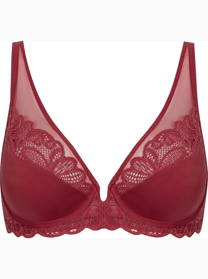 Soutien-gorge à armatures DENTELLE ENVOÛTANTE Rouge - Kiabi